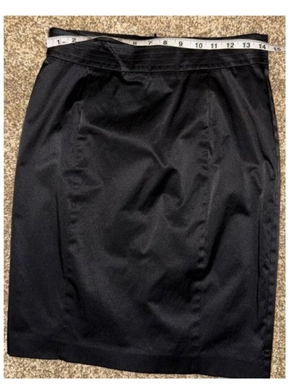 Mexx skirt black shiny pencil office professional classy women's size 8